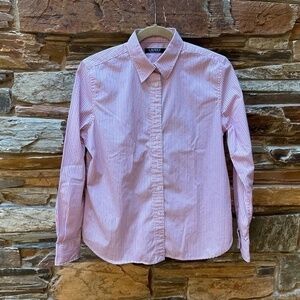 Ralph Lauren Pink/White/Black Stripe Shirt (PM) NWOT